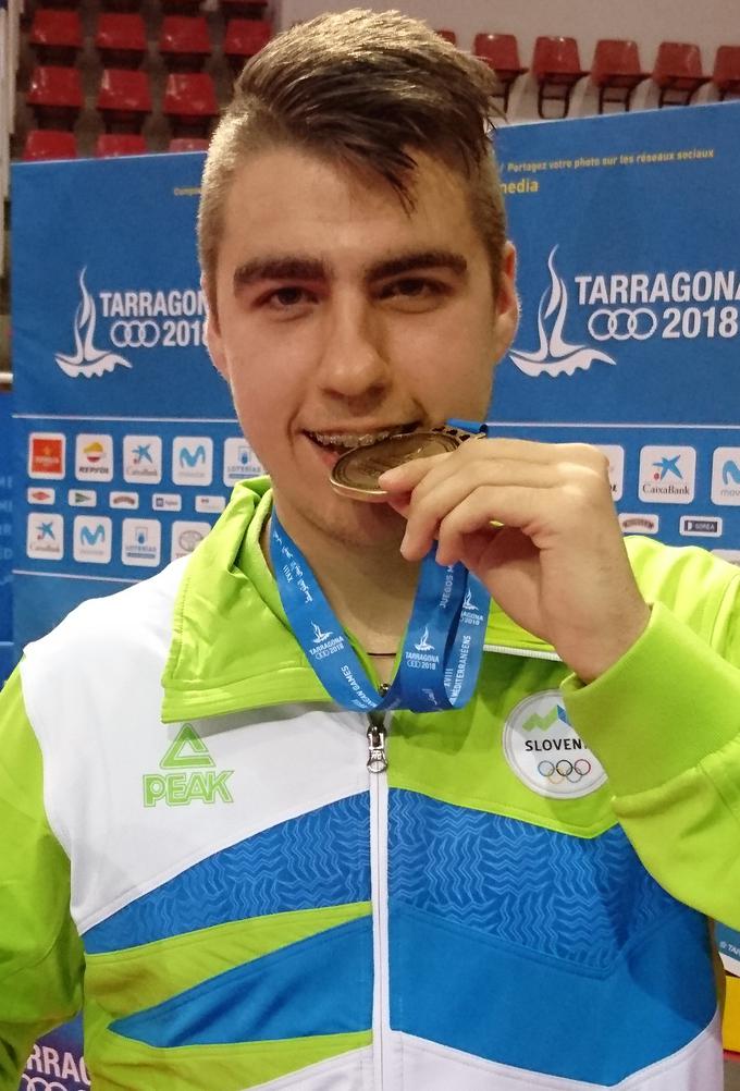 Tudi na sredozemskih igrah v Tarragoni leta 2018 je osvojil zlato. | Foto: Simon Kavčič