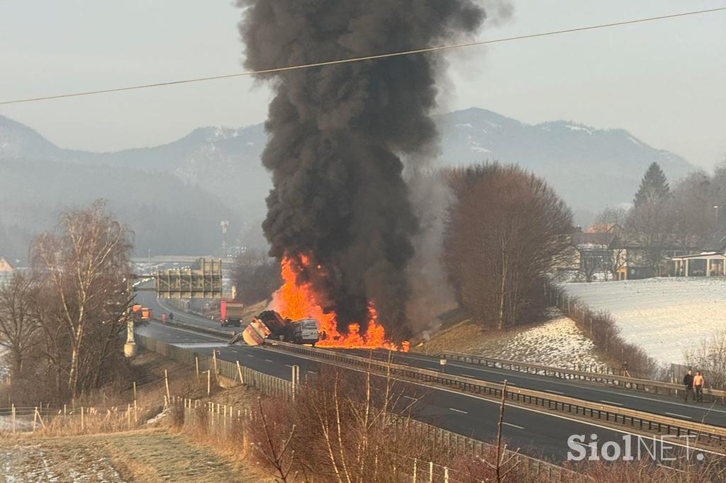 Prometna nesreča na štajerski avtocesti