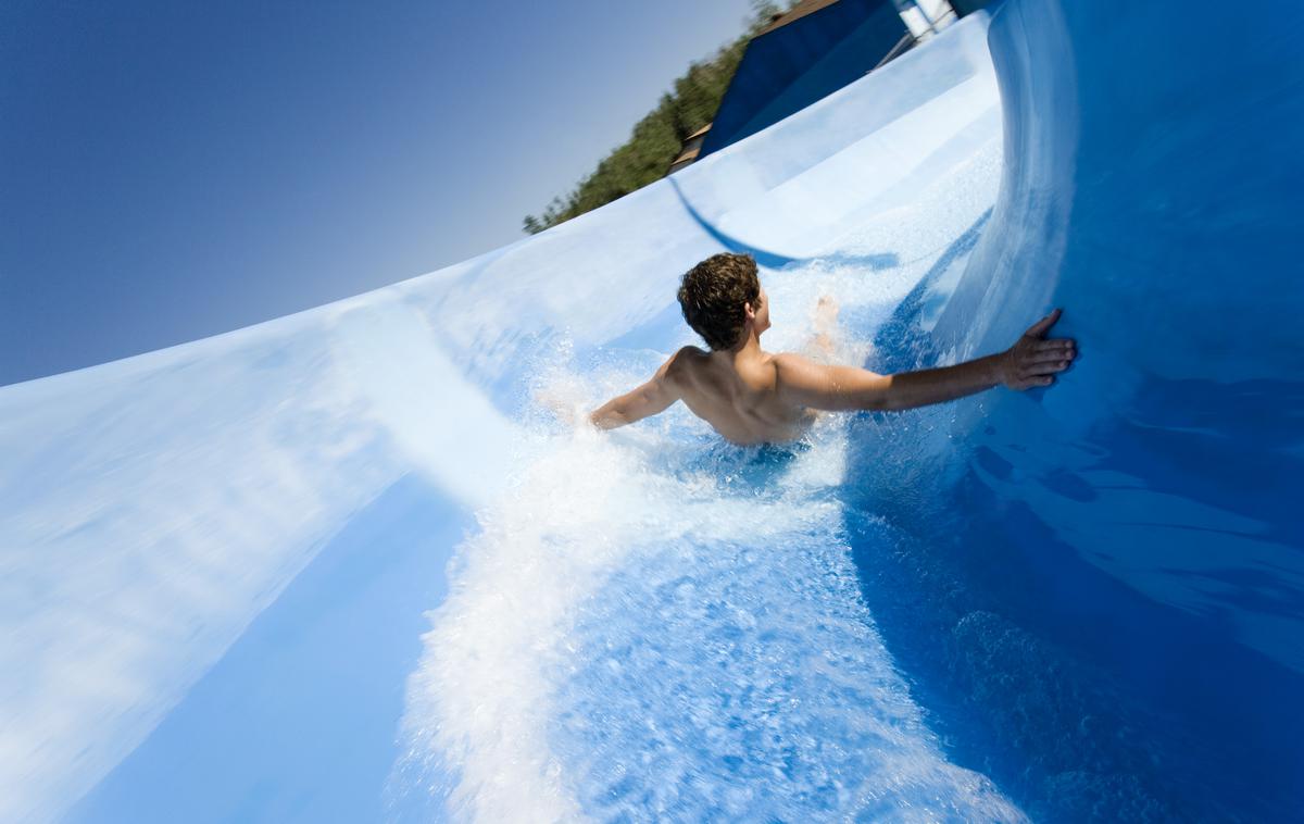 vodni park tobogan | Z začetkom kopalne sezone se poviša tudi število nesreč v vodi in ob njej. Slika je simbolična. | Foto Getty Images