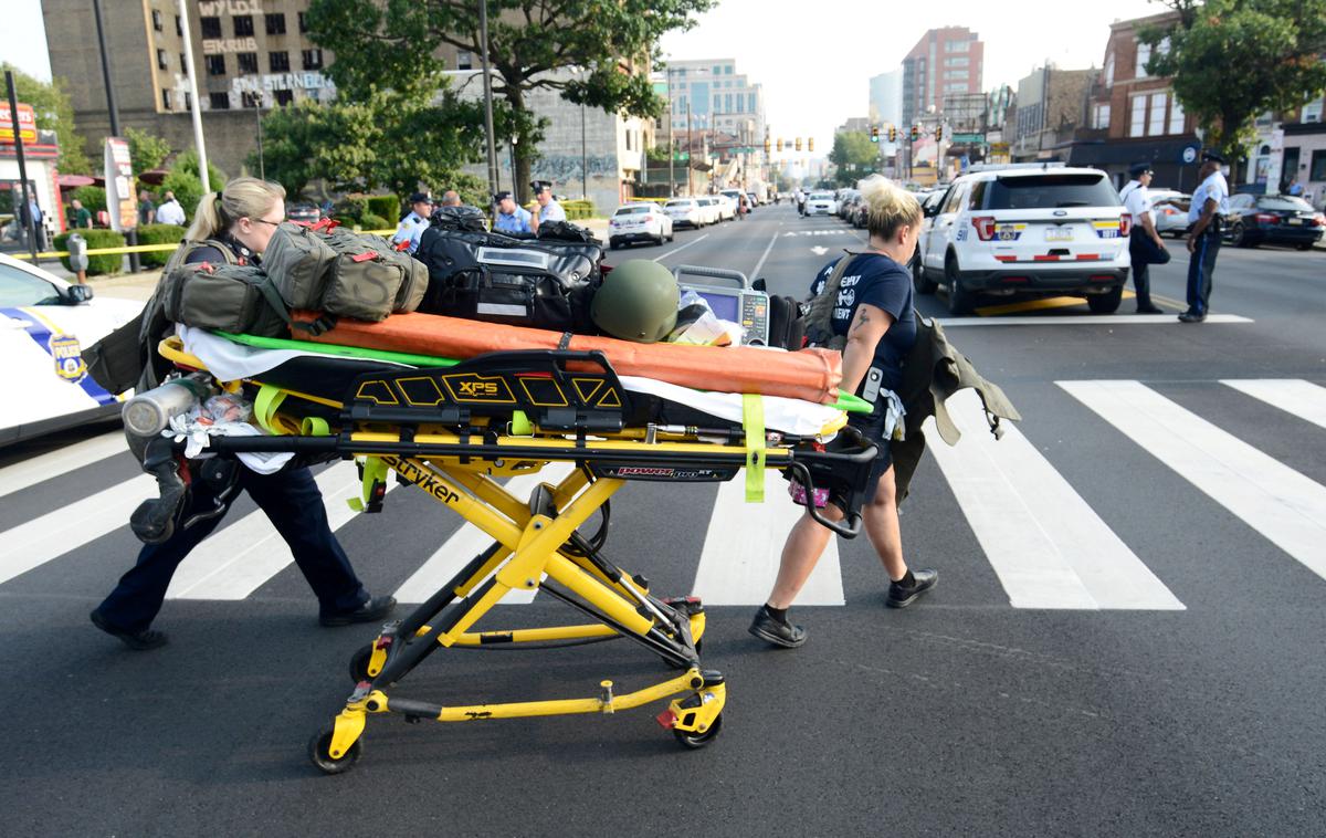 Prizorišče streljanja v Philadelphii | Foto Reuters