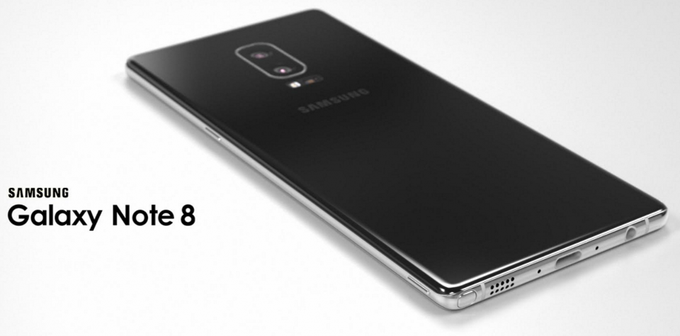 Galaxy Note 8 bo imel skupno torej šest gigabajtov delovnega pomnilnika, s čimer bo postal šele drugi Samsungov pametni telefon, ki bo presegel mejo štirih gigabajtov (šest jih ima samo še model Galaxy C9 Pro, ki je izšel lani jeseni). Več pomnilnika je seveda prednost, saj se telefon lažje spopade z večjim številom hkrati odprtih aplikacij in procesov. Na tej grafiki, ki prikazuje, kakšna bo morda oblika Galaxy Note 8, je vidna tudi domnevna dvojna kamera.  | Foto: Concept Creator