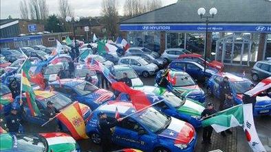 Tudi slovenska zastava na hyundaiju i30