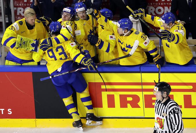Švedi so turnir končali neporaženi. Na SP so neporaženi že 17 zaporednih tekem. | Foto: Reuters