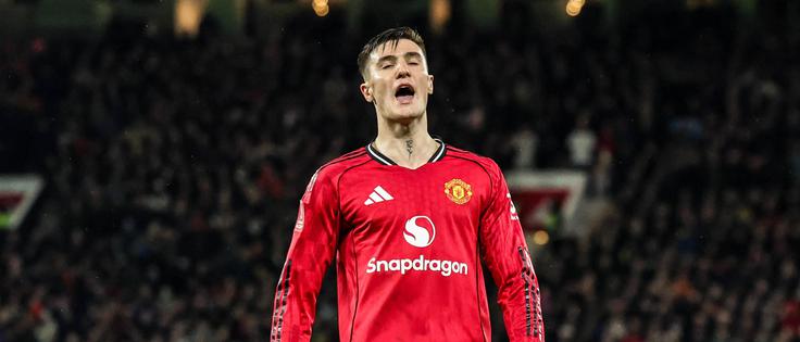 Benjamin Šeško v tej sezoni z Manchester Unitedom sploh ne nastopa v ligi prvakov. | Foto: Guliverimage