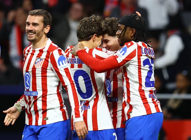 Atletico je v četrtek nadigral Barcelono, v nedeljo pa ga čaka gostovanje pri Rayo Vallecanu. | Foto: Reuters