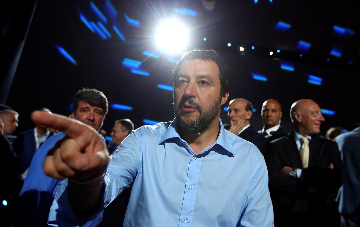 Matteo Salvini | Italijanski notranji minister Matteo Salvini je v torek izjavil, da absolutno nasprotuje globalnemu dogovoru ZN o migracijah. | Foto Reuters