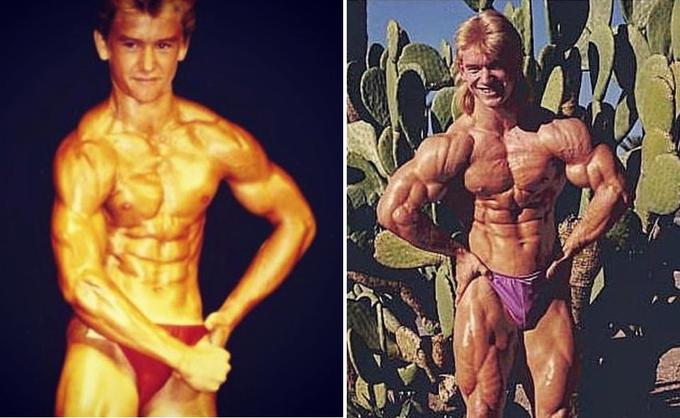 Avstralec Lee Priest velja za bodibilderja, ki ga je narava nagradila s še posebej dobrimi geni. Na levi fotografiji je star komaj 13 let, na desni pa ima pri zgolj 17 letih že postavo, kakršne večina uporabnikov fitnesa v ogledalu najverjetneje ne bo videla nikoli.  | Foto: Instagram / Lee Priest