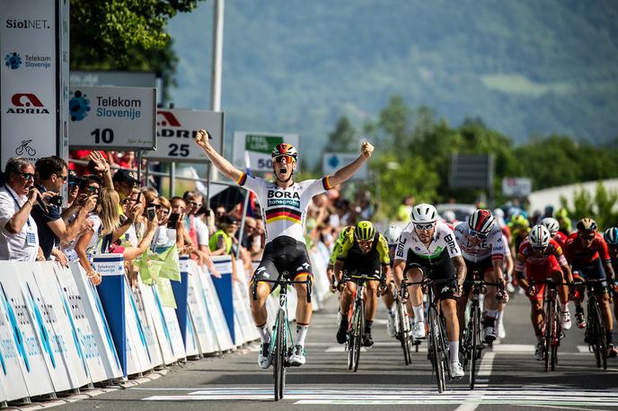 Pascal Ackermann, dirka po Sloveniji | Pascal Ackermann je pokazal, da mu v šprintu ni para. | Foto Vid Ponikvar/Sportida