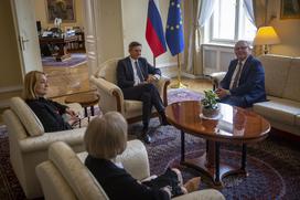 Posvet z vodji poslanskih skupin: Borut Pahor, Jožef Horvat NSi.