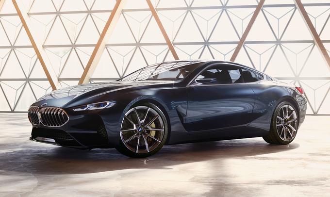BMW bo v Frankfurtu predstavil eno glavnih zvezd. To bo novi športni terenec X7. Poleg tega Bavarci predstavljajo tudi študijo serije concept 8 (na fotografiji). | Foto: 