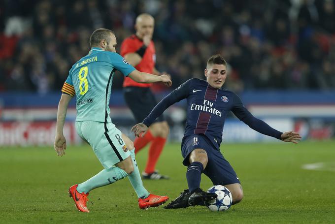Marco Verratti si je želel selitve na Camp Nou, a ga PSG ni izpustil. | Foto: Reuters