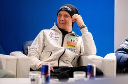 Prevc spet zablestel z najdaljšim skokom, a se zmage veseli Lanišek