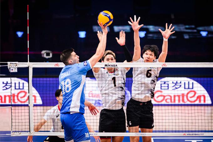 Odbojka, VNL polfinale - Japonska : Slovenija | Foto: Volleyball World