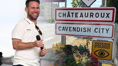 Poseben priklon Marku Cavendishu, ki začasno dobiva svoje mesto