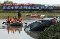 Število smrtnih žrtev nalivov na Kitajskem naraslo na 95