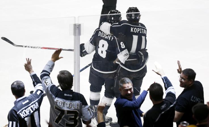 Anže Kopitar Drew Doughty | Foto: Guliverimage
