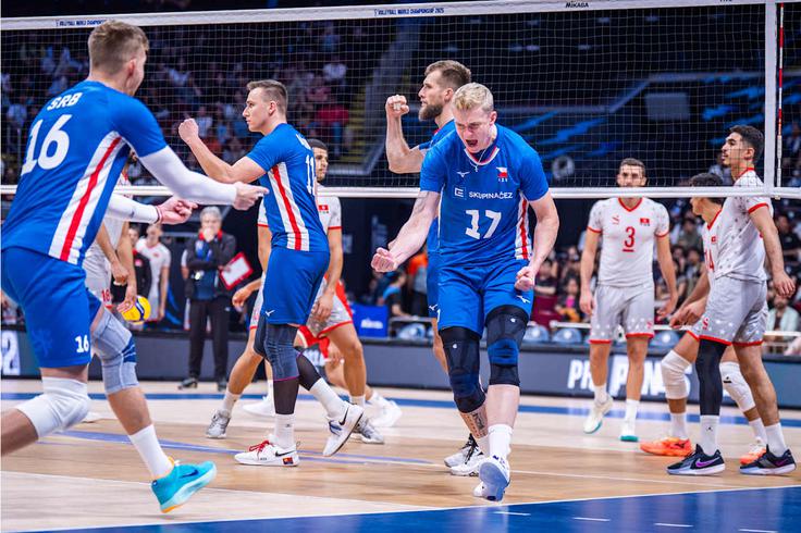 Čehi so za napredovanje v četrtfinale premagali Tunizijce. | Foto: Volleyball World