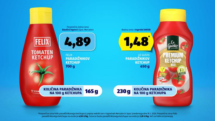 Hofer ketchup Le Gusto | Foto: Hofer