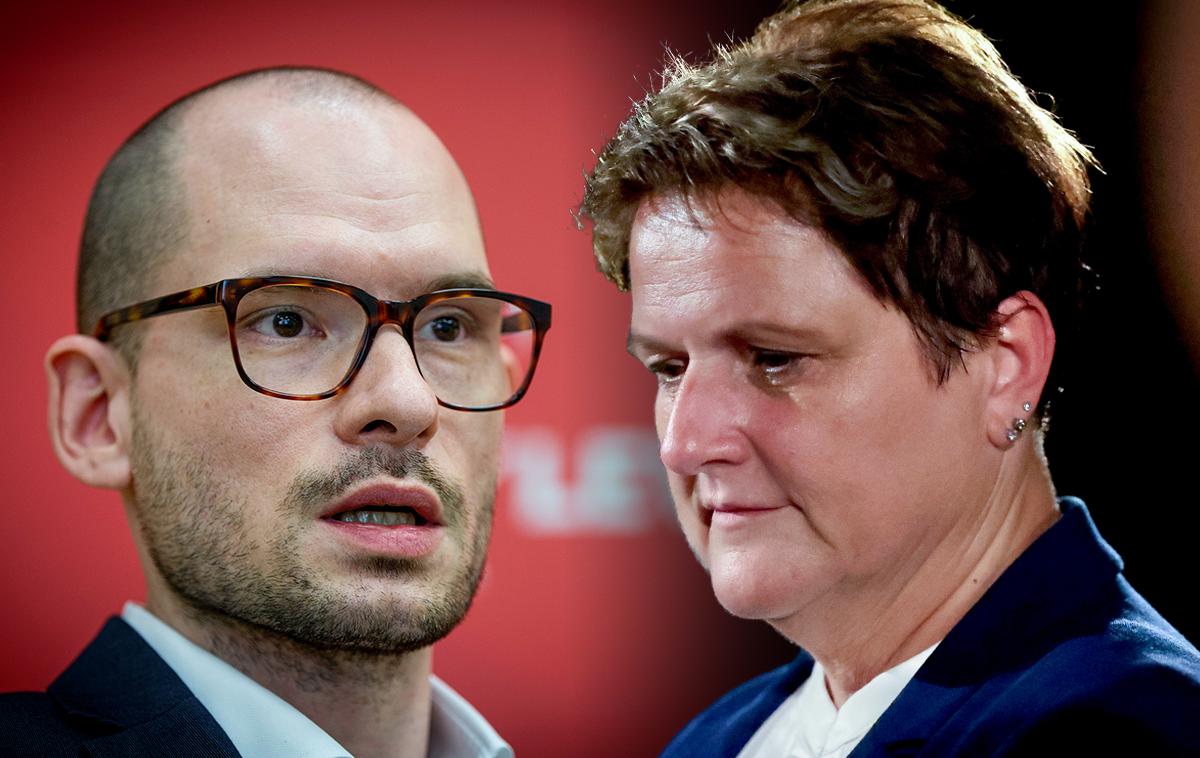 Matej Tašner Vatovec, Jelka Godec | Predsednik vlade Robert Golob ima veliko odgovornost, da najprej poenoti koalicijo glede obrambnih izdatkov. Po tem bomo tudi mi videli, kako bomo glasovali, je dejala vodja poslanske skupine SDS Jelka Godec. Tako je nakazala možnost, da bi SDS lahko podprla predlog Levice za razpis referenduma. | Foto Ana Kovač