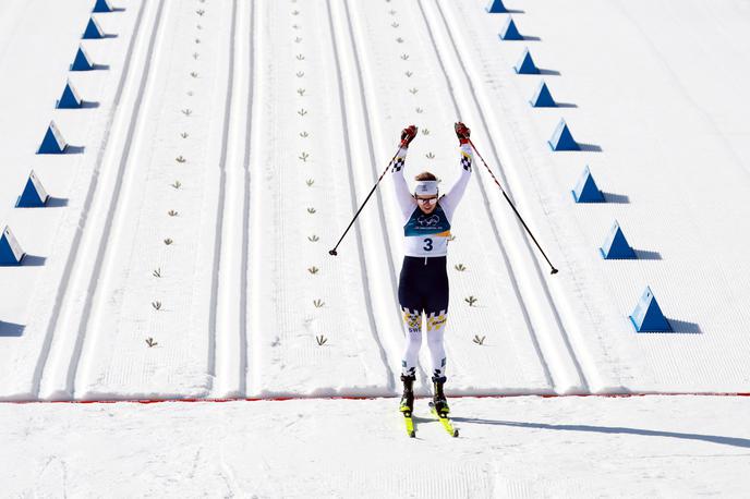 tek na smučeh ZOI 50 km Ebba Andersson | Ebba Andersson je osvojila zlato kolajno na kraljevski 50-kilometrski razdalji. | Foto Reuters