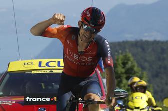 Poljak do veličastne zmage, Pogačar po silovitem napadu spet bližje Vingegaardu