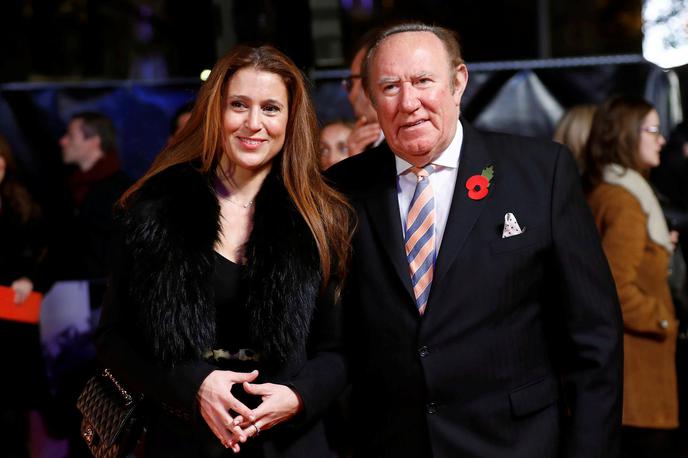 Andrew Neil in njegova žena Susan Nilsson | 71-letni Škot Andrew Neil (na fotografiji skupaj s svojo ženo, Švedinjo Susan Nilsson) je veteran britanske medijske scene. Delal je v številnih medijih (Sunday Times, Economist, Daily Mail, Sky News, BBC …). | Foto Reuters