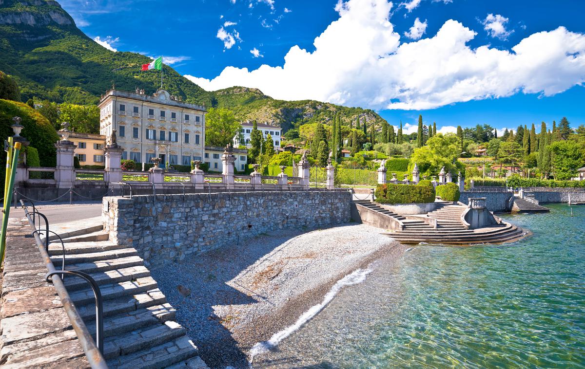 Vila Sola Cabiati, jezero Como | Zvezdniški par naj bi v vili Sola Cabiati ostal tri noči. | Foto Shutterstock