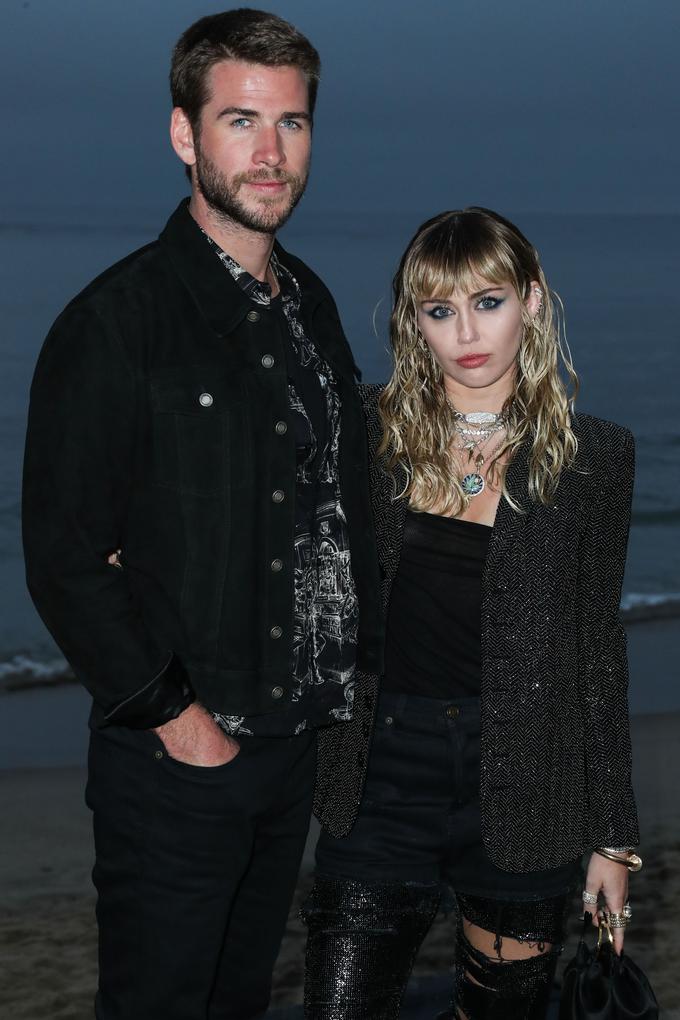Igralec Liam Hemsworth in pevka Miley Cyrus | Foto: Guliverimage