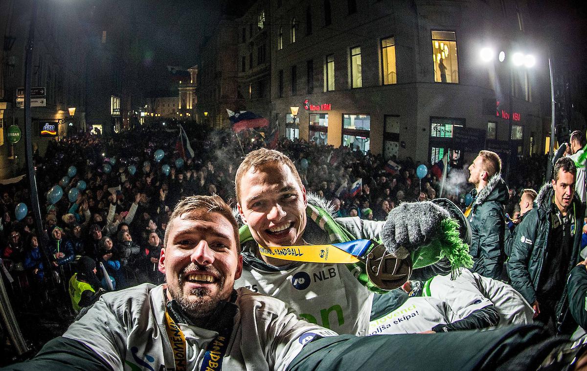 Sprejem rokomet Ljubljana | Foto Vid Ponikvar