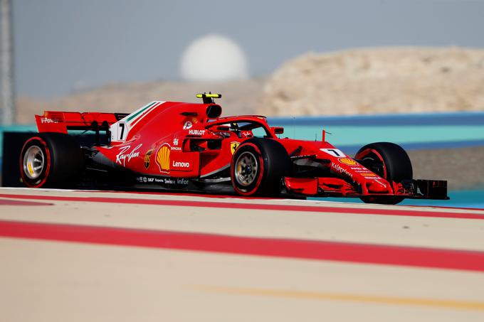 Kimi Räikkönen je bil najhitrejši na zadnjem treningu za VN Bahrajna. | Foto: Reuters