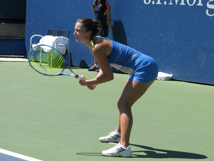 Dalila Jakupović je sezono na travi začela z zmago. | Foto: STA ,