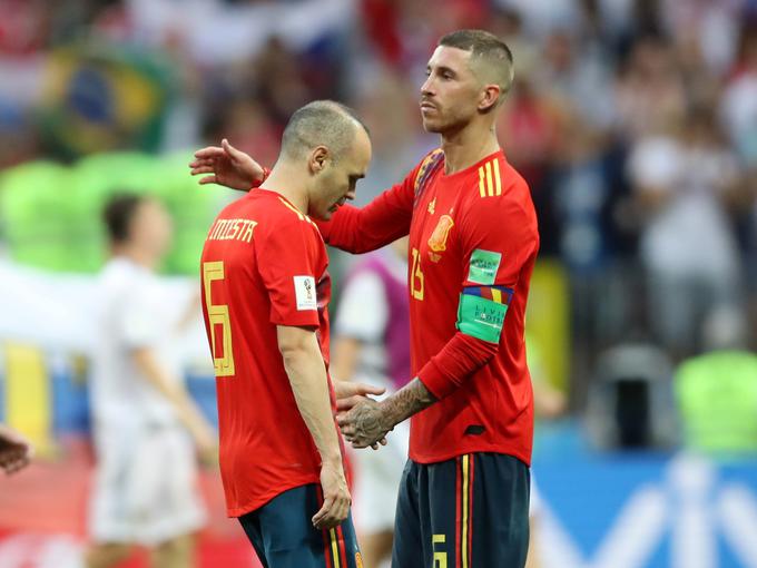 Andres Iniesta je končal reprezentančno kariero, Sergio Ramos bo še vztrajal. | Foto: Reuters