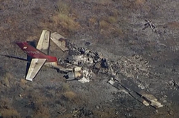 V bližini Los Angelesa strmoglavilo zasebno letalo, vsi potniki umrli #video