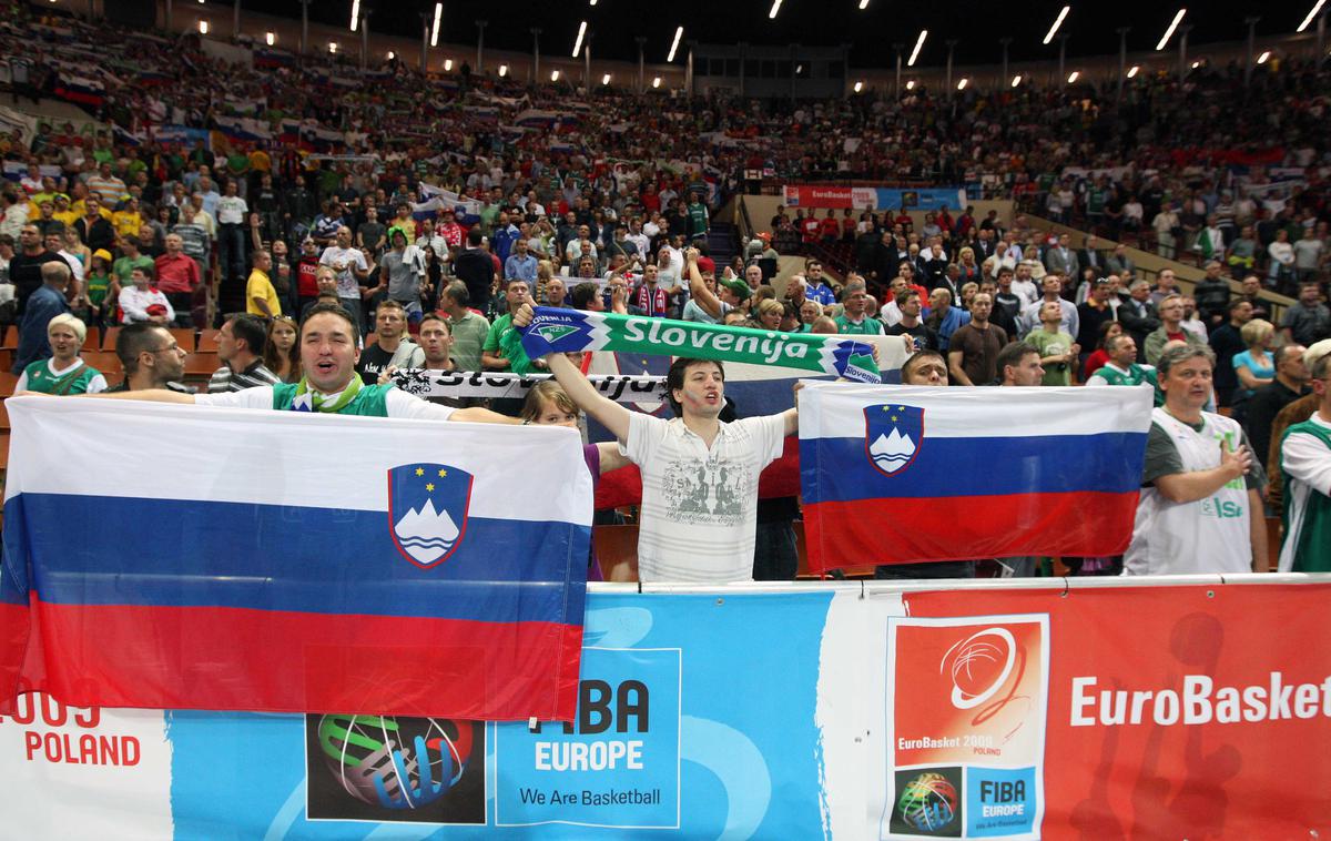 evropsko prvenstvo 2009 | Slovenska košarkarska reprezentanca je imela leta 2009 bučno podporo. | Foto Aleš Fevžer
