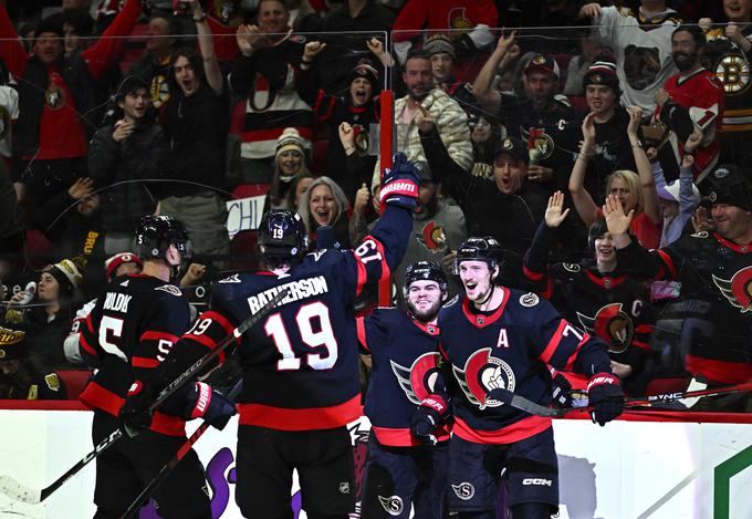 Ottawa Senators so premagali vodilno moštvo tekmovanja Boston. | Foto: Guliverimage/Vladimir Fedorenko