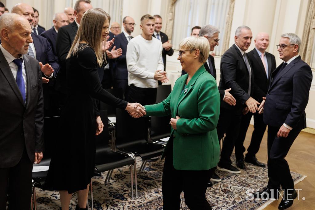 Športnik leta 2025, sprejem pri predsednici RS Nataši Pirc Musar