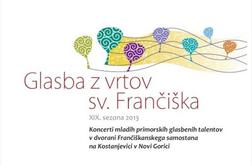 Začenja se festival Glasba iz vrtov svetega Frančiška