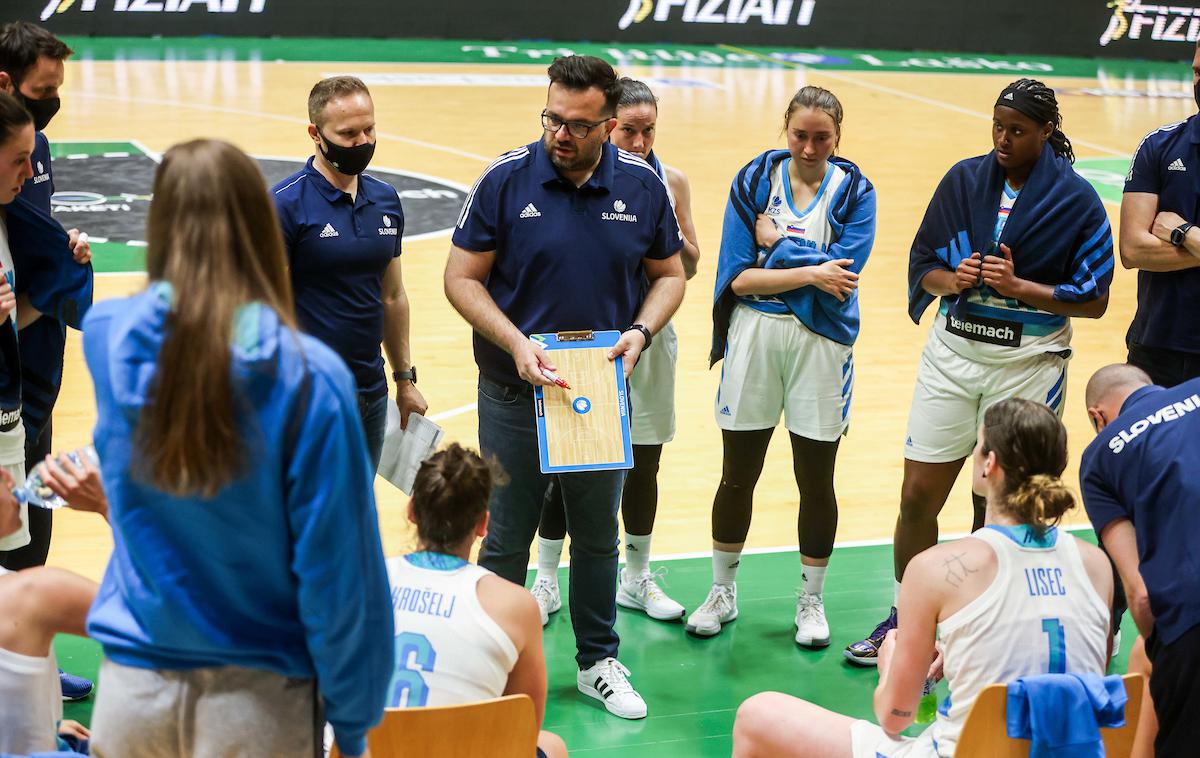 Slovenija : Črna Gora (ženska košarka, priprave na EuroBasket) | Slovenske košarkarice do začetka EuroBasketa čaka še pet pripravljalnih tekem. | Foto Vid Ponikvar
