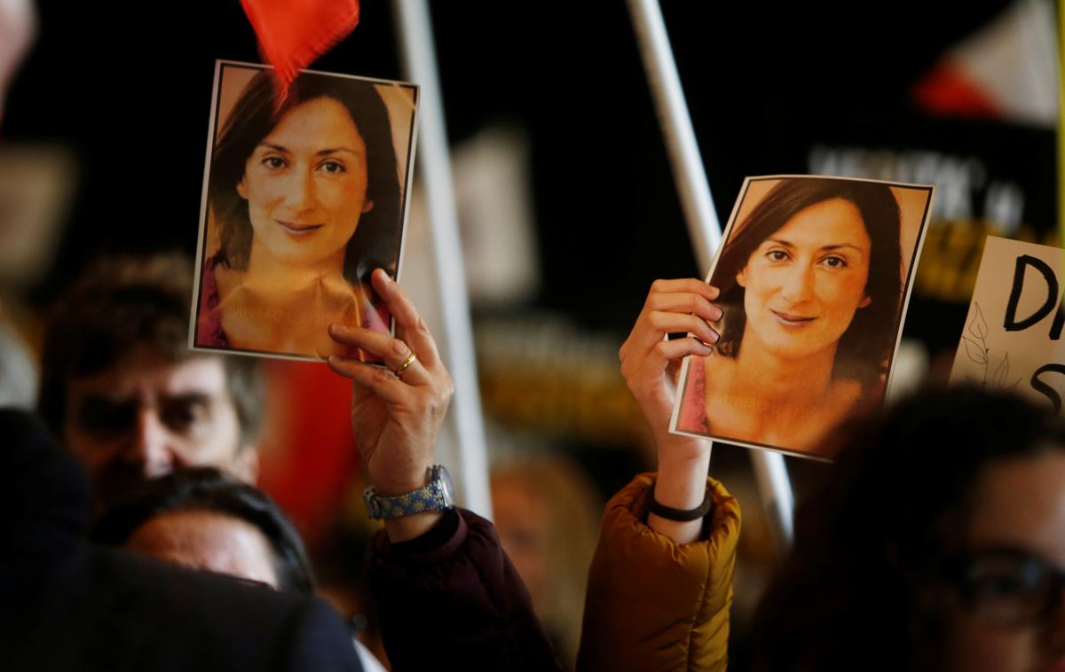 Malta novinarka Daphne Caruana Galizia | V povezavi z umorom novinarke Caruane Galizia pred dvema letoma so na Malti danes aretirali poslovneža Yorgena Fenecha.