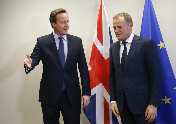 Britanski premier Cameron, nasprotnik brexita, ima manjšo plačo kot okoli deset tisoč bruseljskih uradnikov. | Foto: Reuters