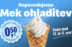 Ob prvem letošnjem vročinskem valu McDonald's predstavlja "Mek ohladitev"