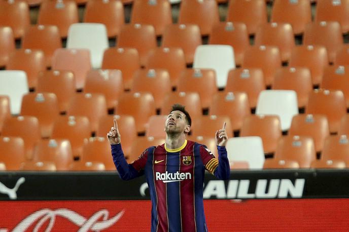 Lionel Messi | Lionel Messi je za zmago proti Valencii zadel dva gola. | Foto Guliverimage