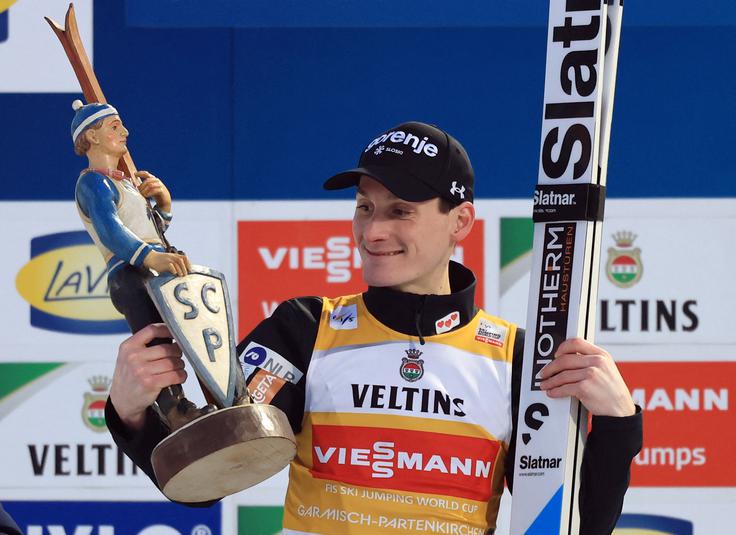 Prevc je v četrtek zmagal še 16. v svoji karieri v svetovnem pokalu. | Foto: Reuters