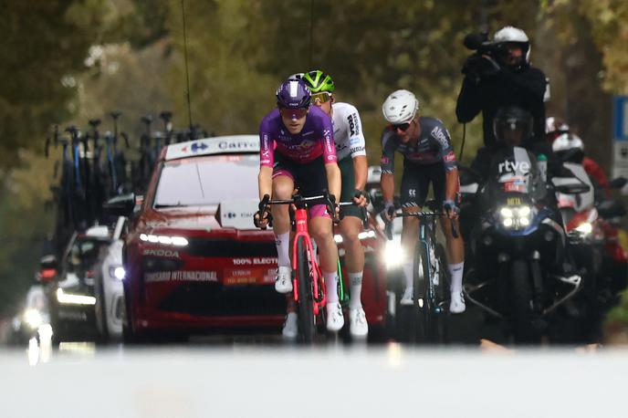 Gal Glivar v begu, Vuelta 2025 | Mladi Gal Glivar (desno) je danes bežal. | Foto Reuters