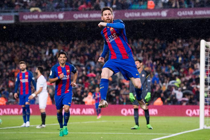 Lionel Messi in druščina bodo pri Realu gostovali čez dobra dva tedna. | Foto: Getty Images