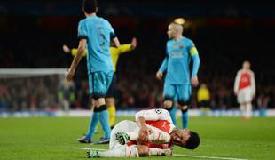 Arsenal izgubil pomembnega aduta