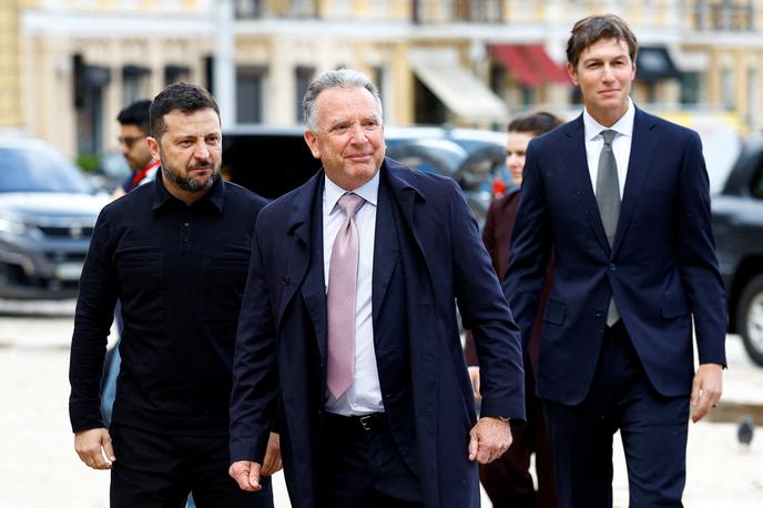Kushner in Witkof | Steve Witkoff in Jared Kushner sta prispela v Kijev.  | Foto Reuters