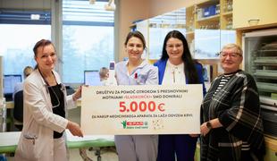 SPAR podaril 5.000 evrov Društvu za pomoč otrokom s presnovnimi motnjami