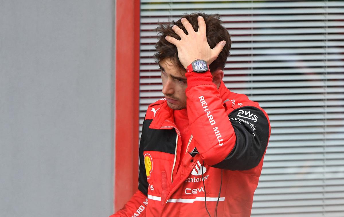 Imola Ferrari Leclerc | Charles Leclerc ni bil konkurenčen za zmago Maxu Verstappnu. | Foto Reuters