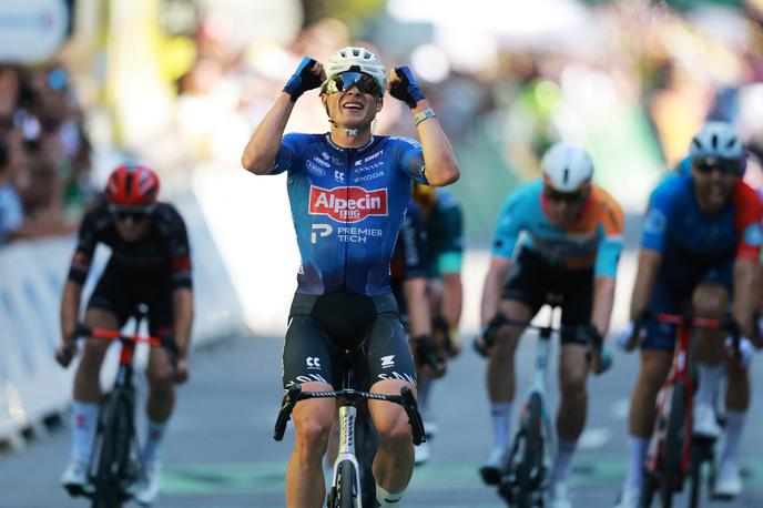 Jasper Philipsen | Jasper Philipsen je zmagovalec 17. etape Dirke po Franciji in je vse bližje zeleni majici najboljšega v točkovanju. | Foto Reuters